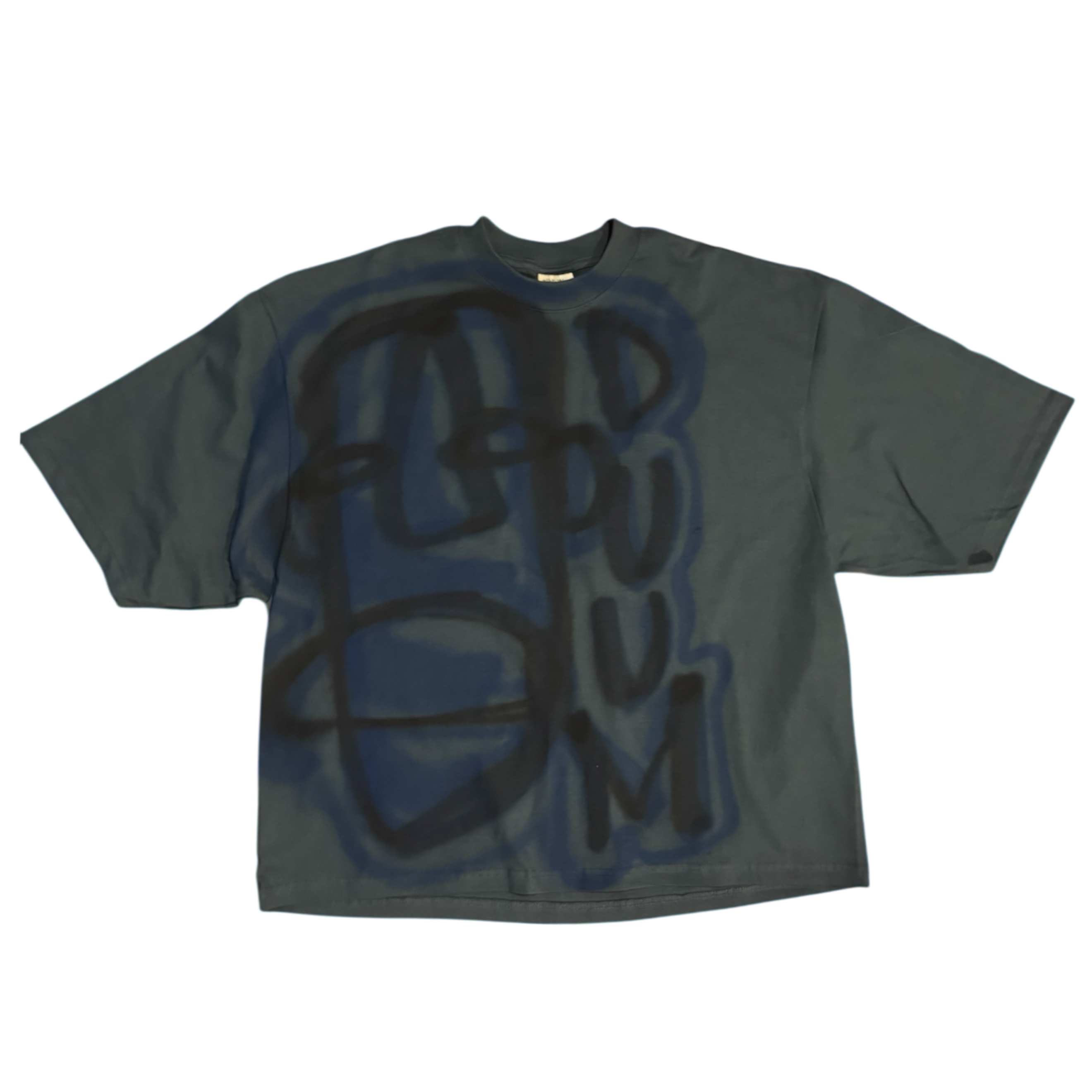 BLUE GREY OVERSIZED FATHEAD TEE #2 XL