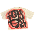 CREAM/RED OVERSIZED FATHEAD TEE M #1