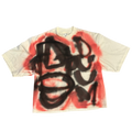 CREAM/RED OVERSIZED FATHEAD TEE #3 M