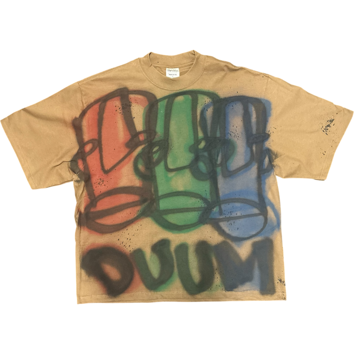 BROWN OVERSIZED FATHEAD TEE L