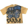 BROWN/BLUE OVERSIZED FATHEAD TEE L