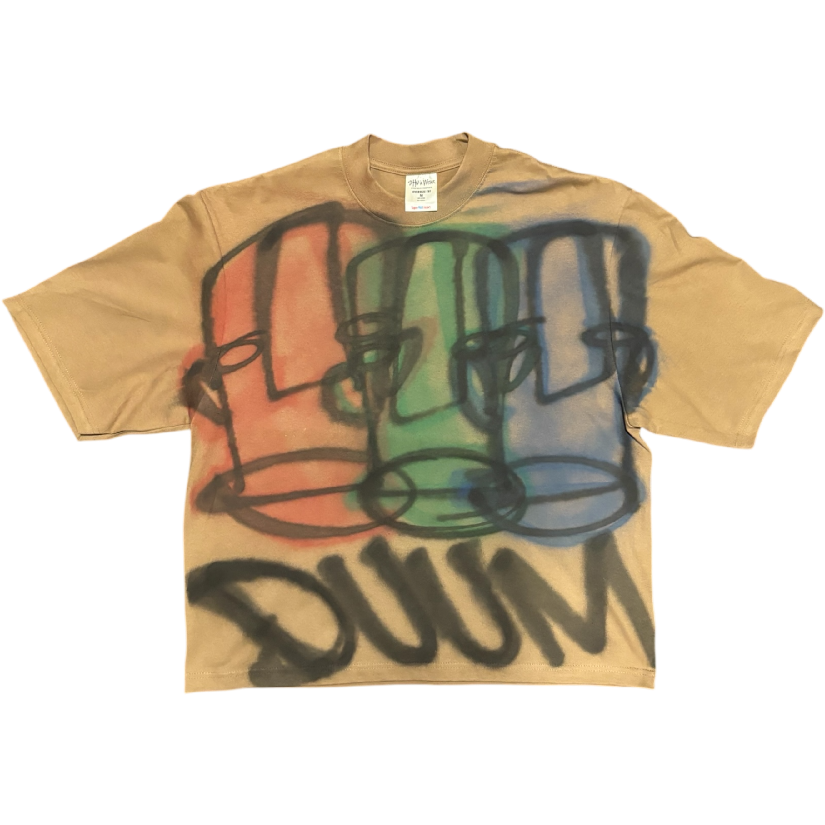 BROWN OVERSIZED FATHEAD TEE M