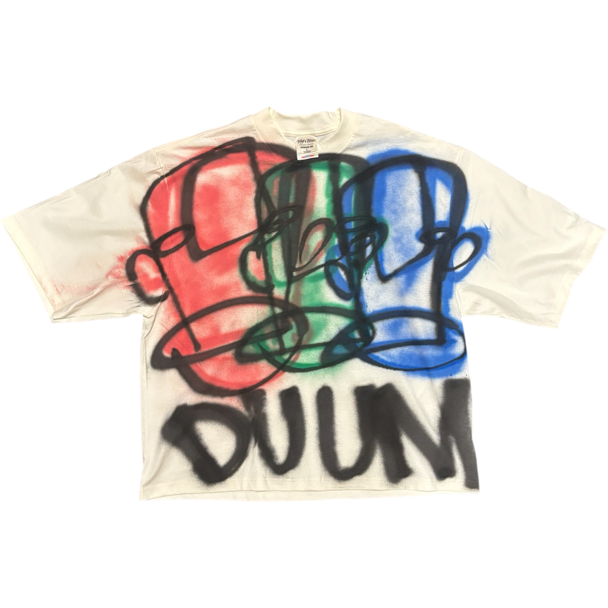 CREAM OVERSIZED FATHEAD TEE L