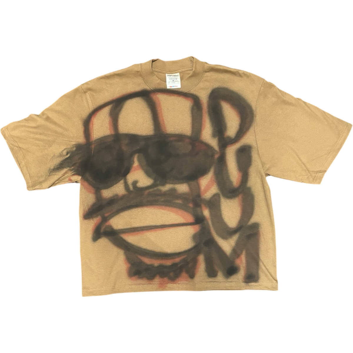 BROWN OVERSIZED FATHEAD TEE M