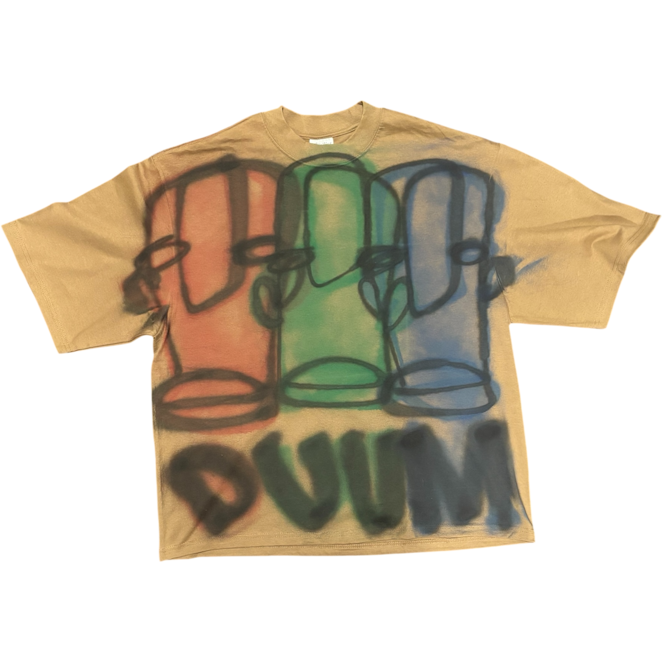 BROWN OVERSIZED FATHEAD TEE L