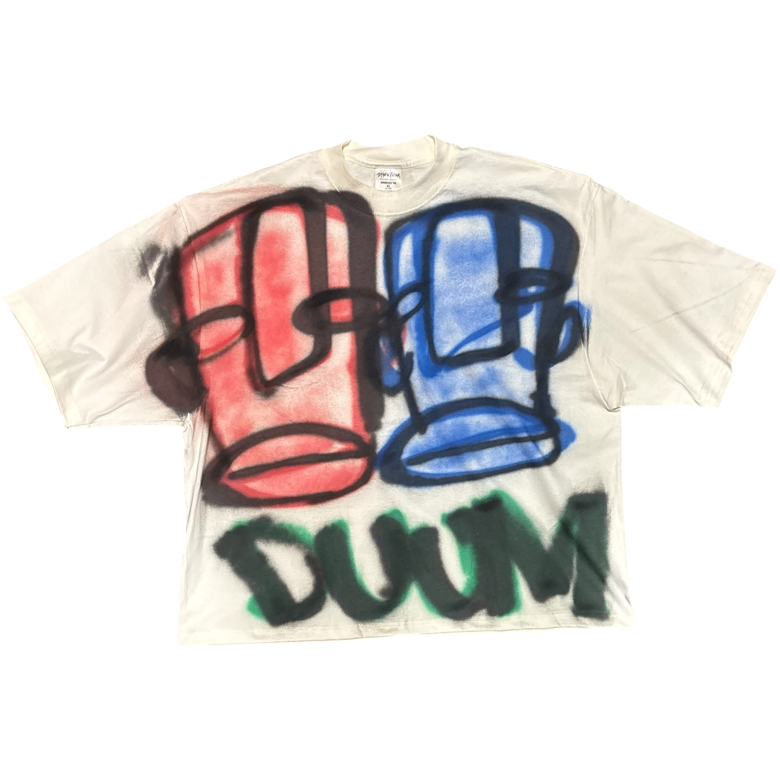 CREAM OVERSIZED FATHEAD TEE XL