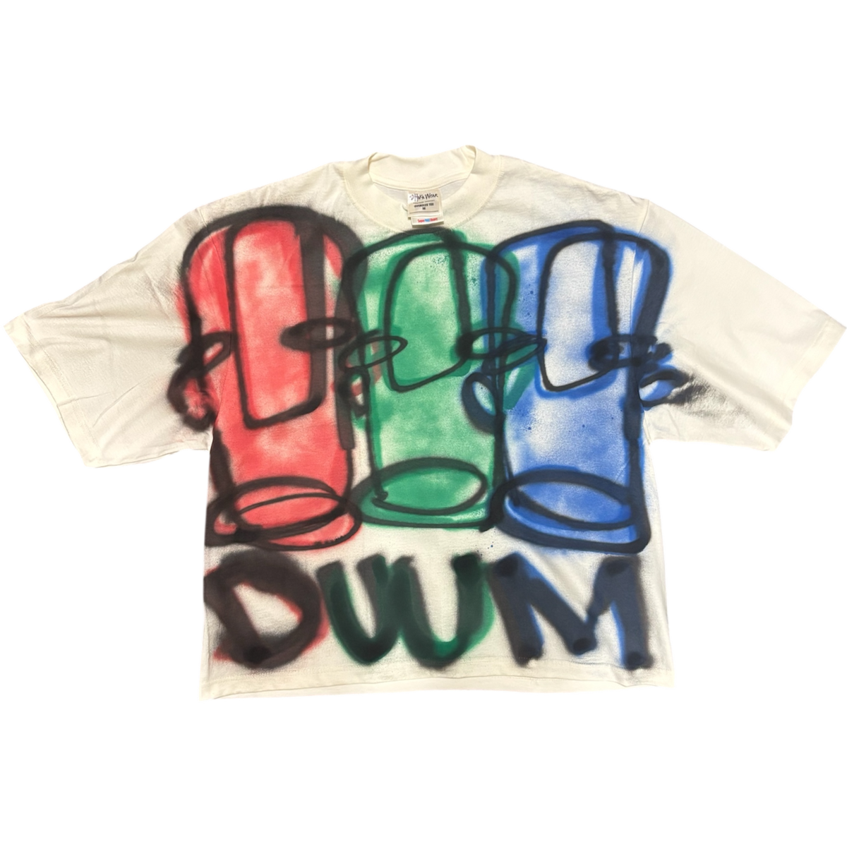 CREAM OVERSIZED FATHEAD TEE M