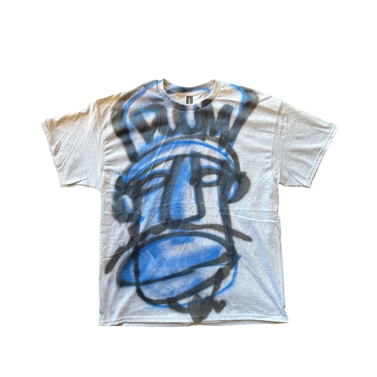 GREY/BLUE FATHEAD TEE XL