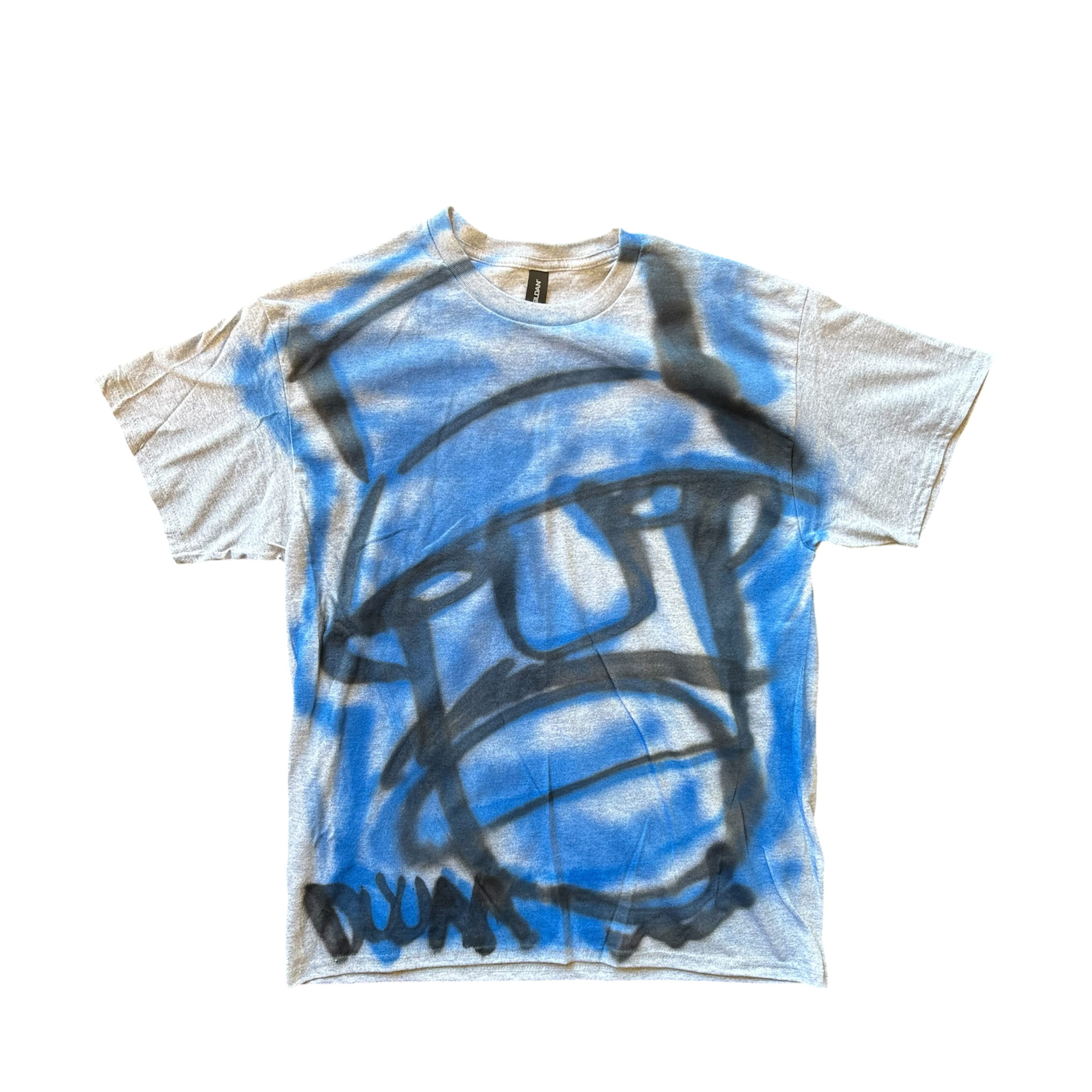 GREY/BLUE FATHEAD TEE L