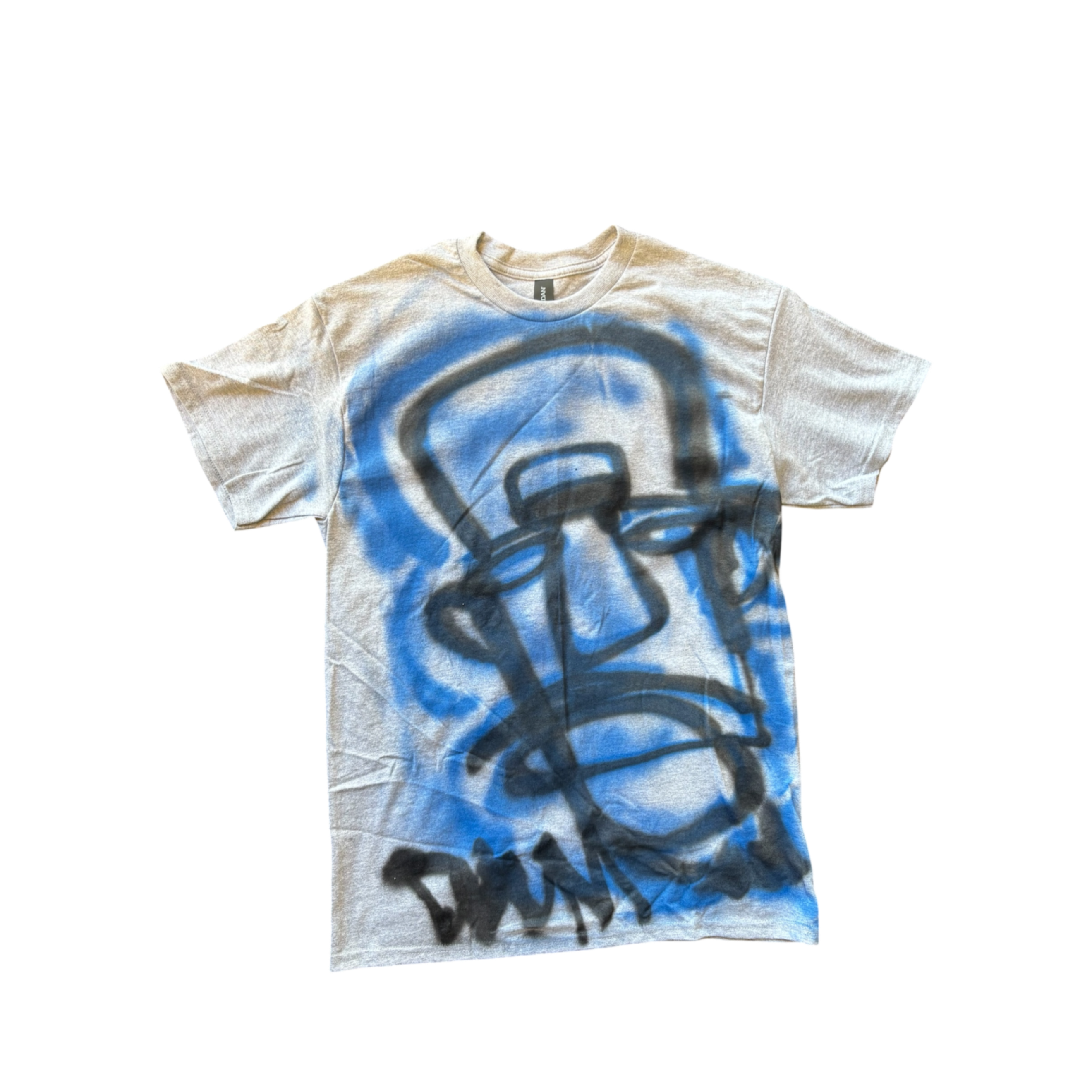 GREY/BLUE FATHEAD TEE M